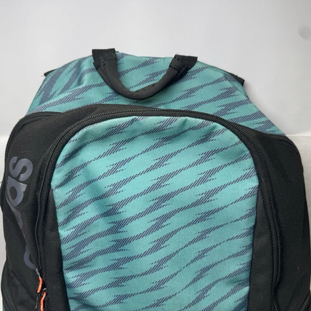Adidas Backpack UltraRide Unisex Teal Blue Black Stripes 17